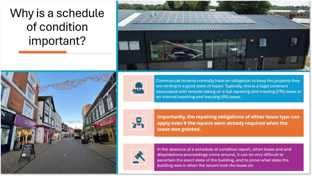 Schedules of Condition: a guide