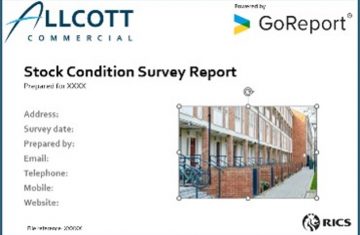stock condition report cover page